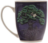 4" Tree of Life Colored New Bone China Porcelain Coffee Drinking Mug