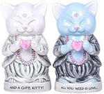 Master Meow Meditation Love Kitty Salt & Pepper Shaker Set