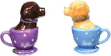 Pacific Trading Labrador Retriever Teacup Magnetic Salt & Pepper Shakers They Kiss! Attractives, 3 1/2'' Tall
