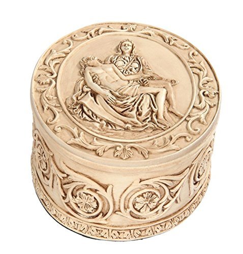 5.5 Inch Michelangelo's La Pieta Jewelry/Trinket Box Figurine