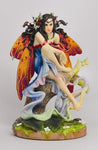 PTC December Glow Winter Winged Fairy Sitting on a Tree Statue Figurine