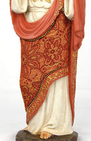 Sacred Heart of Jesus Figurine with Fabric Clothing 12 inch H