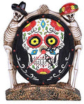 Dead of The Day Skeleton Statue Decorative Desktop Clock