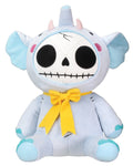 Furrybones Light Blue Elephant Elefun Wearing Yellow Ribbon Plush Doll