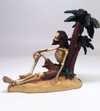 Beach Vacation Skeleton S.O.S Figurine