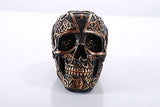 Pacific Giftware Celtic Pattern Cross Black and Gold Collectible Skull Home Decor Gift