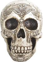YTC Summit International Ancient Egypt Human Skull Etched with Egyptian Symbols Figurine Skeleton New