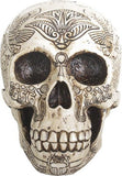 YTC Summit International Ancient Egypt Human Skull Etched with Egyptian Symbols Figurine Skeleton New