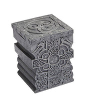 3.5 Inch Engraved Celtic Cross Jewelry/Trinket Box with Lid Figurine