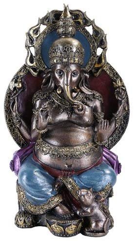Pacific Giftware The Hindu Elephant-Deity-Seated Ganesha/Ganapati/Vinayaka [Large]