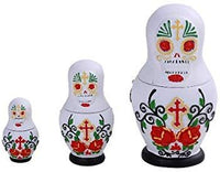 Pacific Giftware PT Day of Dead Rose Nesting Dolls Resin Collectible Figurine Set
