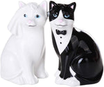 Have one to sell? Sell now Wedding Cats Couple Ceramic Magnetic Salt and Pepper Shaker Set