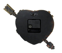 Steampunk Wall Clock Heart Pierced Cupid Gearwork Painted Resin [Toy]