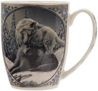 4" Snow Kisses New Bone China Porcelain Coffee Drink Mug