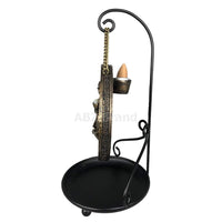 ABZ Brand Sitting Money Happy Buddha Backflow Incense Burner with Stand