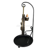 ABZ Brand Sitting Money Happy Buddha Backflow Incense Burner with Stand