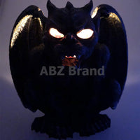 ABZ Brand Guardian Vampire Winged Red Eye Standing Gargoyle Candle Holder Statue Figurine Gothic Myth Fantasy Sculpture Decor