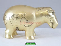 YTC Gold Leaf Hippo - Collectible Figurine Statue Sculpture Figure Egypt