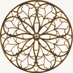 Brown Colored St. Patrick's Cathedral Rose Window Ornament Decoration