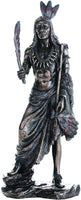 Pacific Giftware Indian Chief Holding Ceremonial Pipe Collectible Figurine 9 Inch Tall