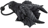 Gothic Dragon Door Knocker Cast Iron Finish