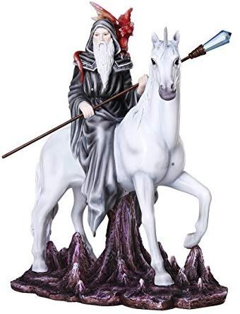 Pacific Giftware Great Wizard Sorcerer's Journey to Dragon Mountain Collectible Fantasy Figurine 11 inch