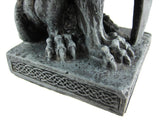 Roaring Lion Gargoyle W/ Sword Statue Figure