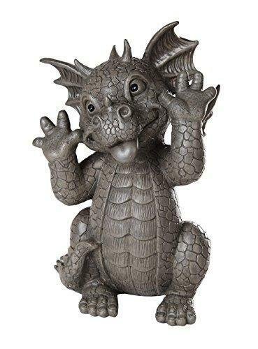 Garden Dragon Taunting Dragon Garden Display Decorative Accent Sculpture Stone F
