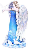 Pacific Giftware Changeling Angel with White Pigeons Statue by Shelia Wolk Home Decor