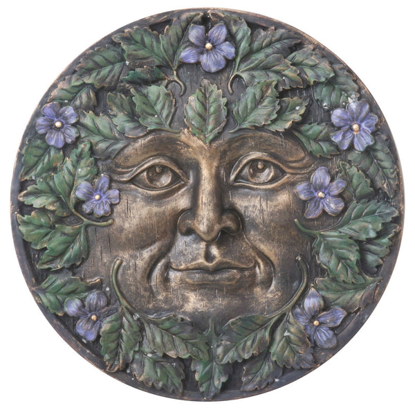 SUMMIT BY WHITE MOUNTAIN StealStreet Greenman Plaque Spring Collectible Figurine
