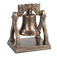 Bronze Tone Philadelphia Liberty Bell on Stand Statue, 5 1/4 Inch