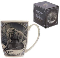 4" Snow Kisses New Bone China Porcelain Coffee Drink Mug