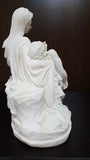 Pacific Giftware The Pieta Michelangelo Inspired Marble White Jesus and Mary Statue 10.5 Inches Collectible