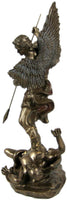 St. Michael Statue Cold Cast Bronze 10 Inch