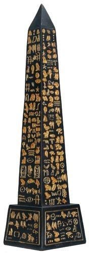 Black Egyptian Obelisk Collectible Figurine