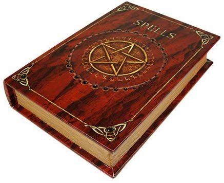 PTC 9.25 Inch Book of Spells Rectangle Jewelry/Trinket Box Figurine