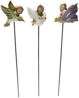Pacific Giftware Mini Fairy Garden Fairies Stakes Set of 3 Decorative Mini...