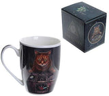 4" The Reader Cat New Bone China Porcelain Coffee Drinking Mug
