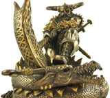 PTC 8 Inch Thor God of Thunder and Serpent Resin Statue Figurine