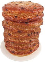 8 Inch Giant Stacked Chocolate Chip Cookies Ceramic Jar Figurine