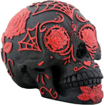SUMMIT COLLECTION Day of The Dead Black and Red Tattoo Sugar Skull Collectible