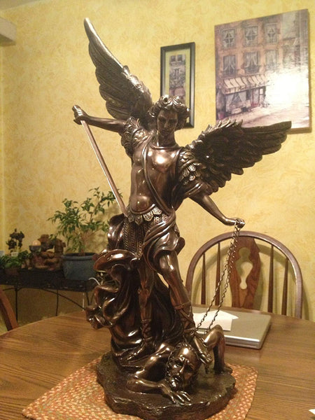 St. Michael Statue 40" (Image does not represent the actual item. Images are inside.)