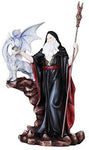 Pacific Giftware Great Wizard Magician with Companion Dragon Collectible Fantasy Figurine 10 inch