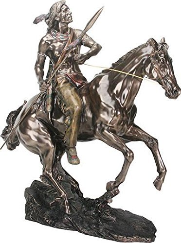 SUMMIT COLLECTION 8745 Indian on Horse Statue