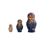 Pacific Giftware PT Egyptian King TUT Mummy Nesting Dolls Resin Collectible Figurine Set