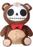 Furrybones Brown Bear Honeybear Wearing Red Bow Tie Plush Doll