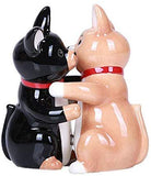Hugging Chinhuahua Magnetic Ceramic Salt and Pepper Shakers Set