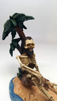 Beach Vacation Skeleton S.O.S Figurine