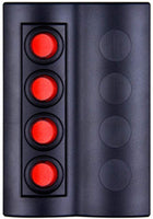 X-Haibei Marine Boat Rocker Switch Panel Round Button ON-Off Red LED 4 Way Circuit Breaker