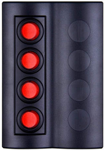 X-Haibei Marine Boat Rocker Switch Panel Round Button ON-Off Red LED 4 Way Circuit Breaker